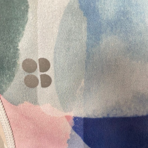 Sweaty Betty Super Sculpt 7/8 Length Leggings Abstract Print Women's Sz M - Picture 4 of 6